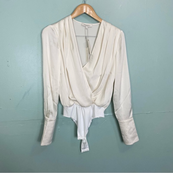 Anthropologie Favorite Daughter The Date Blouse In Ivory‎ Cream Bodysuit XS - Picture 2 of 13